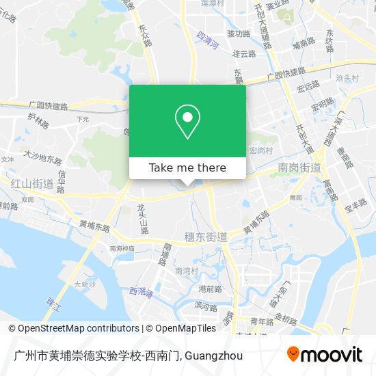 广州市黄埔崇德实验学校-西南门 map