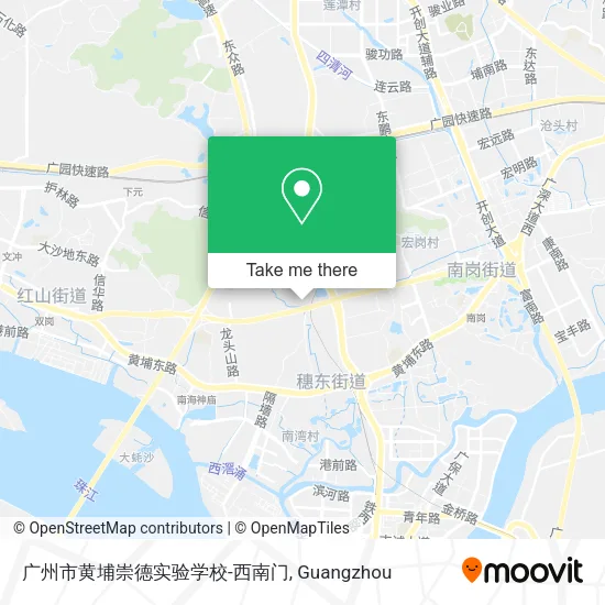 广州市黄埔崇德实验学校-西南门 map