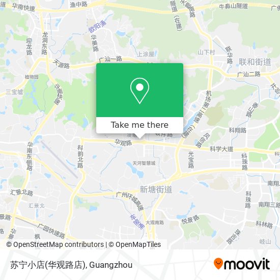苏宁小店(华观路店) map