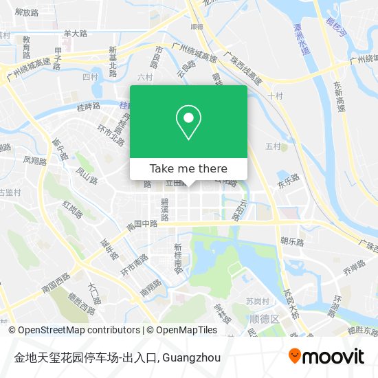 金地天玺花园停车场-出入口 map