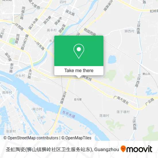 圣虹陶瓷(狮山镇狮岭社区卫生服务站东) map