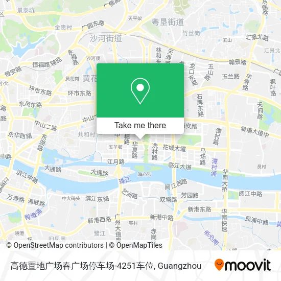 高德置地广场春广场停车场-4251车位 map