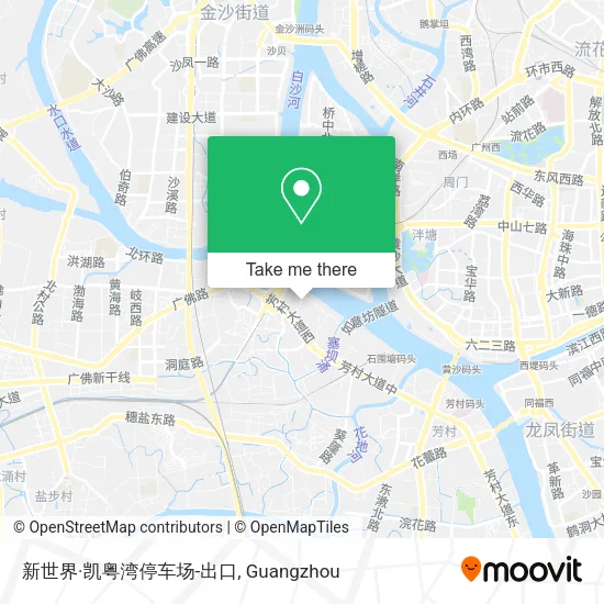 新世界·凯粤湾停车场-出口 map