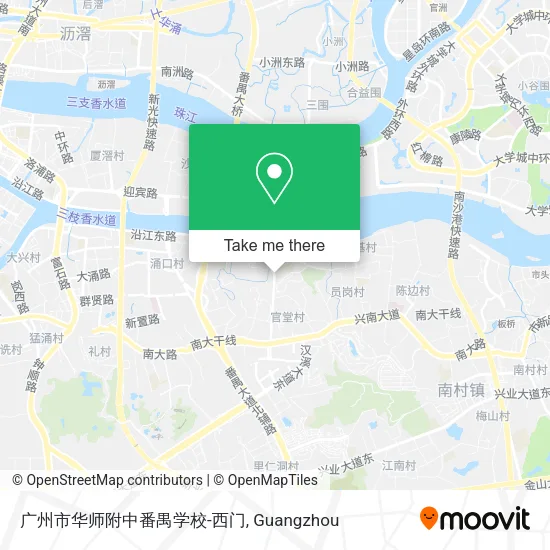 广州市华师附中番禺学校-西门 map
