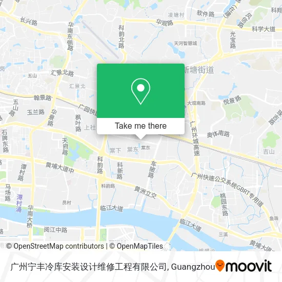 广州宁丰冷库安装设计维修工程有限公司 map