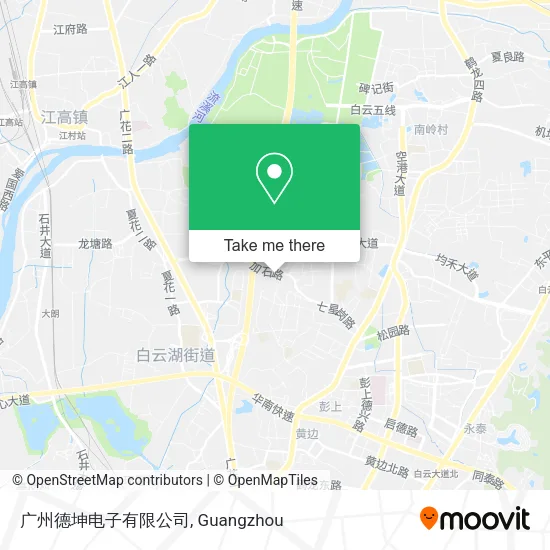广州德坤电子有限公司 map
