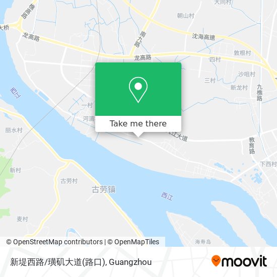 新堤西路/璜矶大道(路口) map