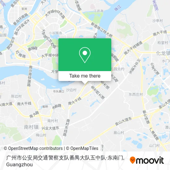 广州市公安局交通警察支队番禺大队五中队-东南门 map