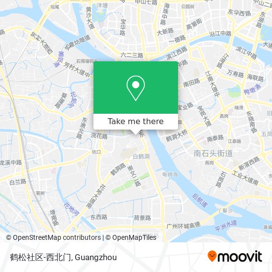 鹤松社区-西北门 map