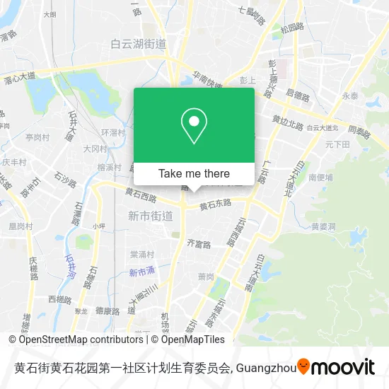 黄石街黄石花园第一社区计划生育委员会 map
