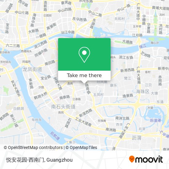 悦安花园-西南门 map