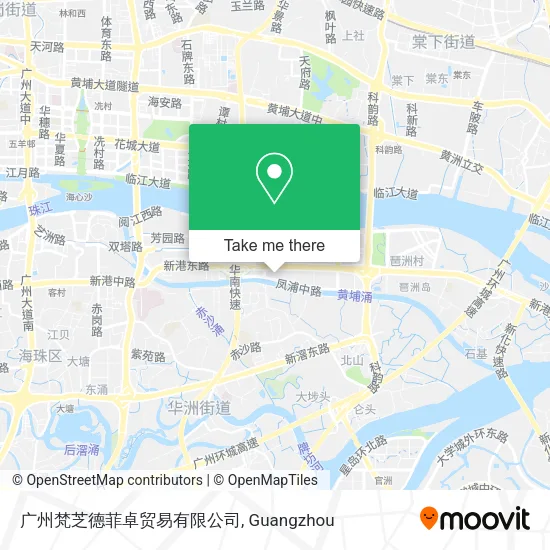 广州梵芝德菲卓贸易有限公司 map
