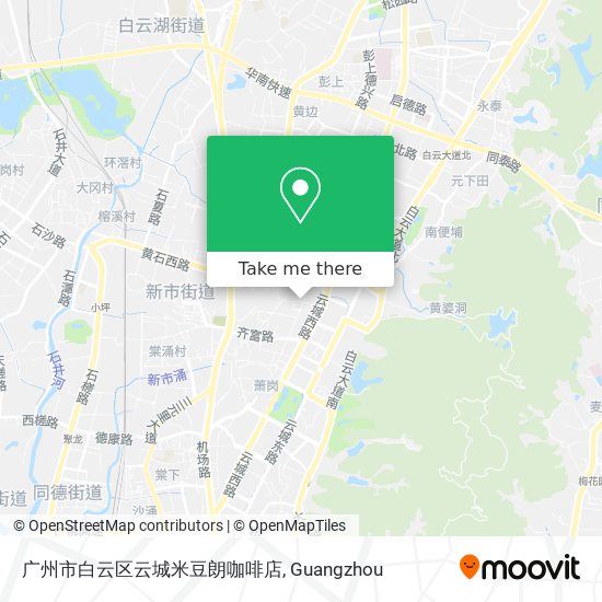广州市白云区云城米豆朗咖啡店 map