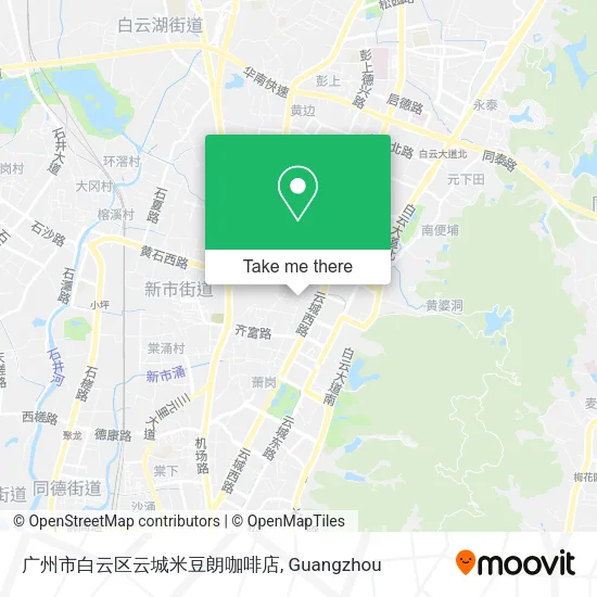 广州市白云区云城米豆朗咖啡店 map