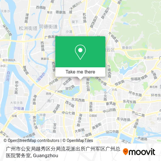 广州市公安局越秀区分局流花派出所广州军区广州总医院警务室 map