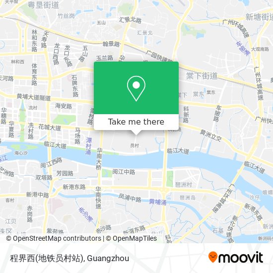程界西(地铁员村站) map