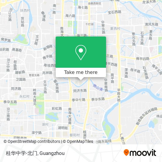 桂华中学-北门 map