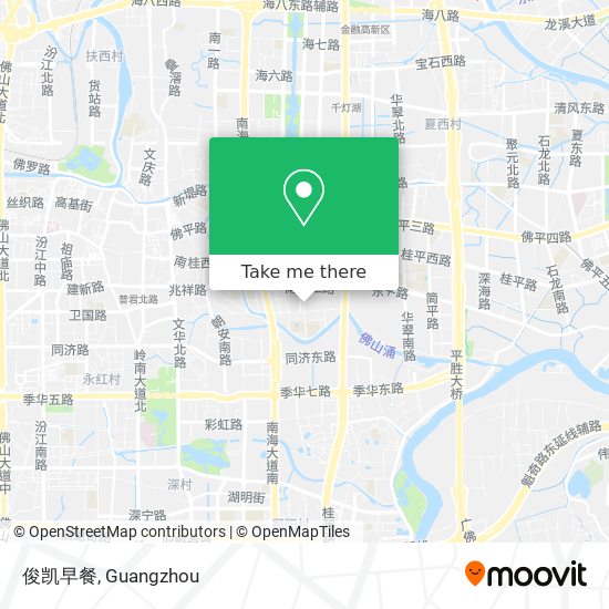俊凯早餐 map