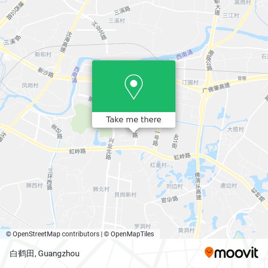 白鹤田 map