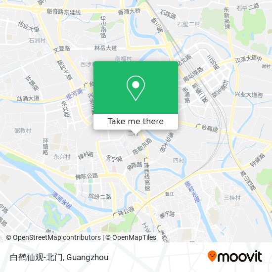 白鹤仙观-北门 map