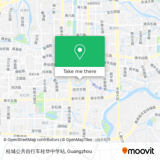 桂城公共自行车桂华中学站 map