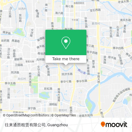 往来通胜租赁有限公司 map