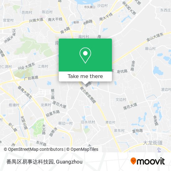 番禺区易事达科技园 map