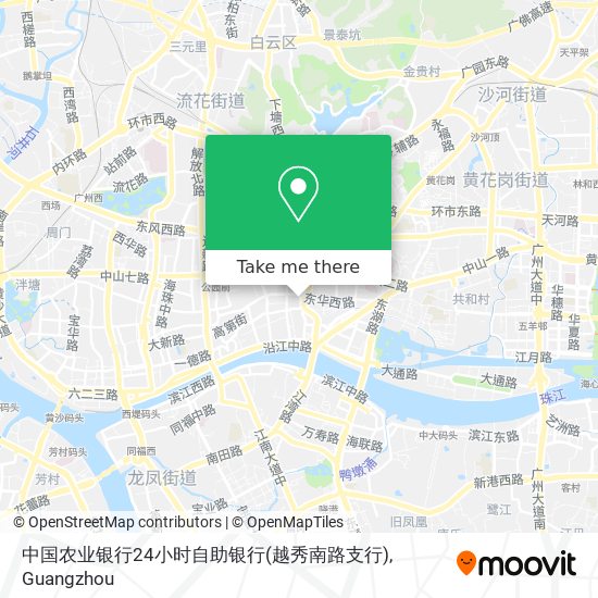 中国农业银行24小时自助银行(越秀南路支行) map
