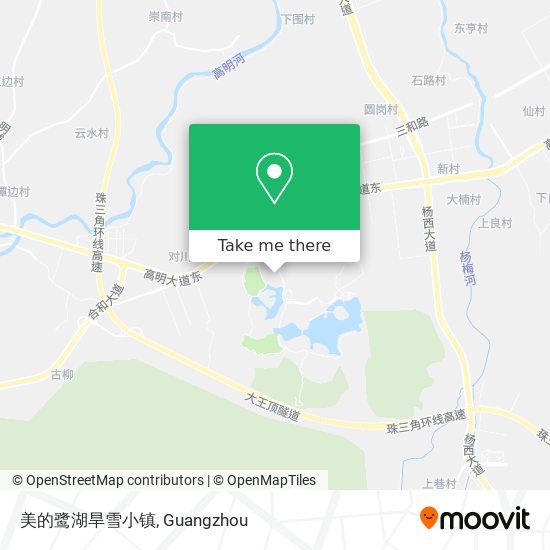 美的鹭湖旱雪小镇 map