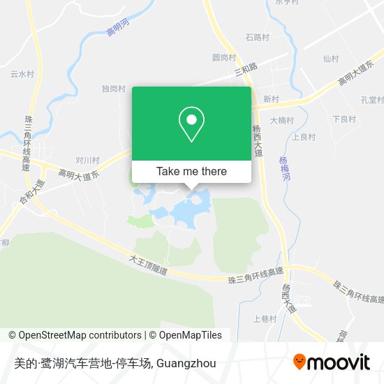 美的·鹭湖汽车营地-停车场 map