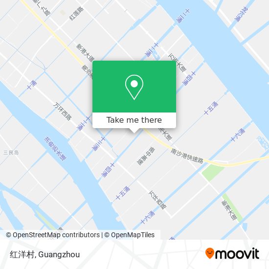红洋村 map
