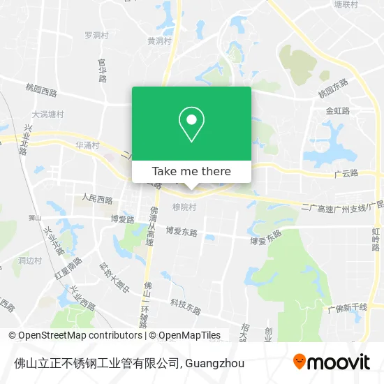 佛山立正不锈钢工业管有限公司 map