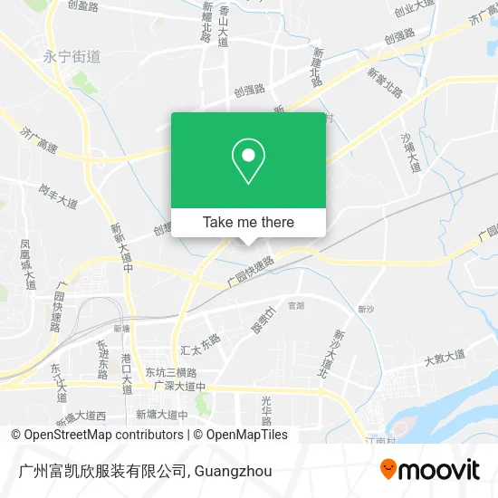 广州富凯欣服装有限公司 map