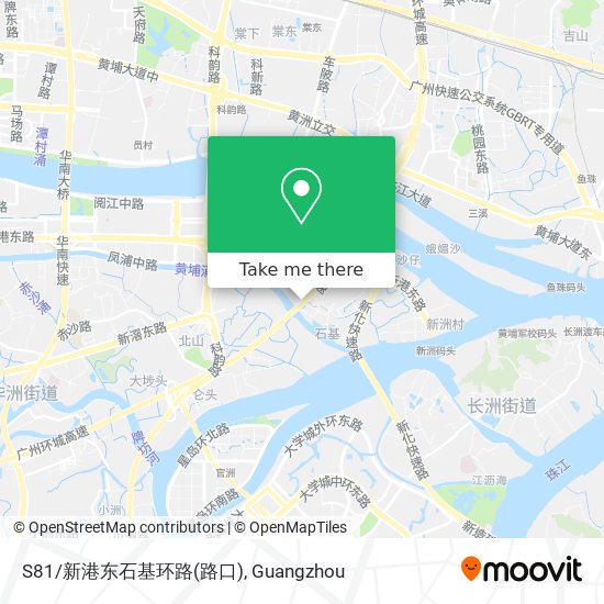 S81/新港东石基环路(路口) map