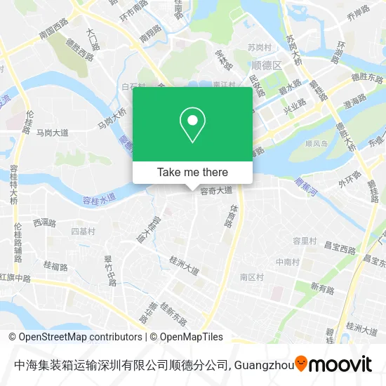 中海集装箱运输深圳有限公司顺德分公司 map