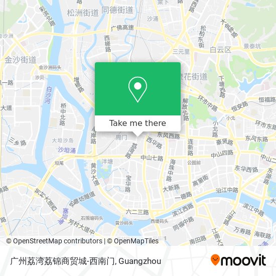 广州荔湾荔锦商贸城-西南门 map