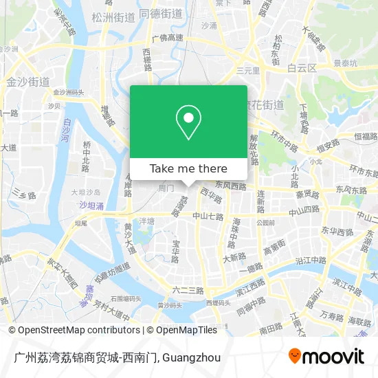 广州荔湾荔锦商贸城-西南门 map
