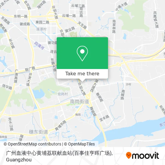 广州血液中心黄埔荔联献血站(百事佳亨晖广场) map