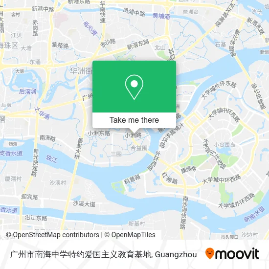 广州市南海中学特约爱国主义教育基地 map