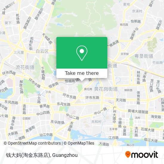 钱大妈(淘金东路店) map