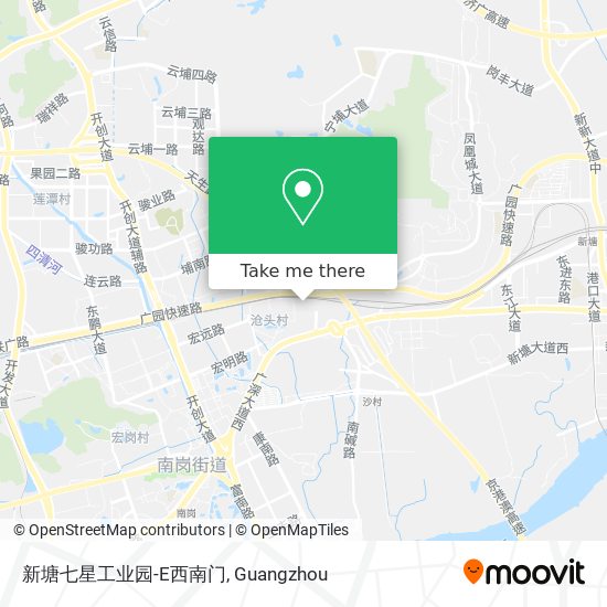新塘七星工业园-E西南门 map