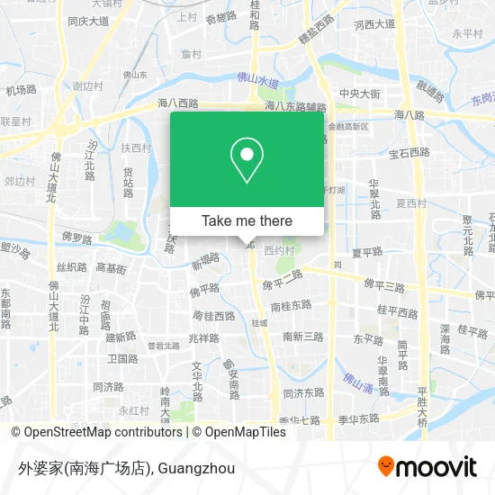 外婆家(南海广场店) map