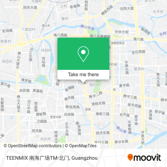 TEENMIX 南海广场TM-北门 map