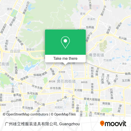 广州雄立维服装道具有限公司 map