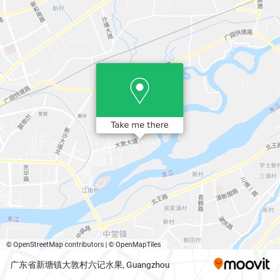 广东省新塘镇大敦村六记水果 map