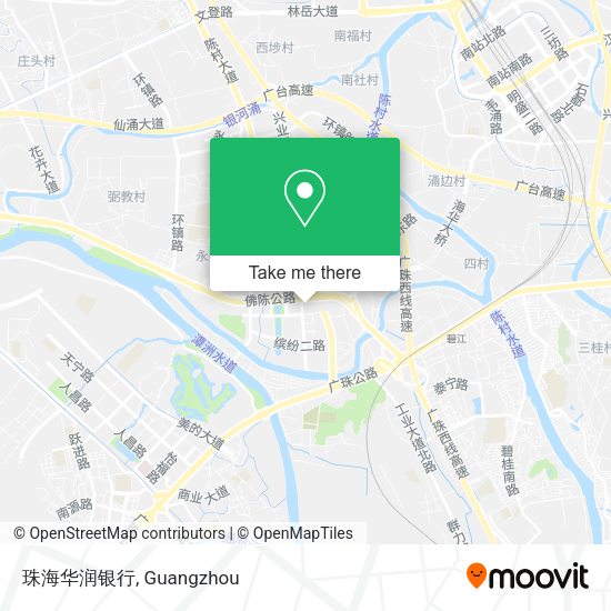 珠海华润银行 map