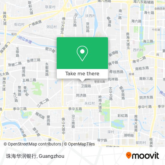 珠海华润银行 map