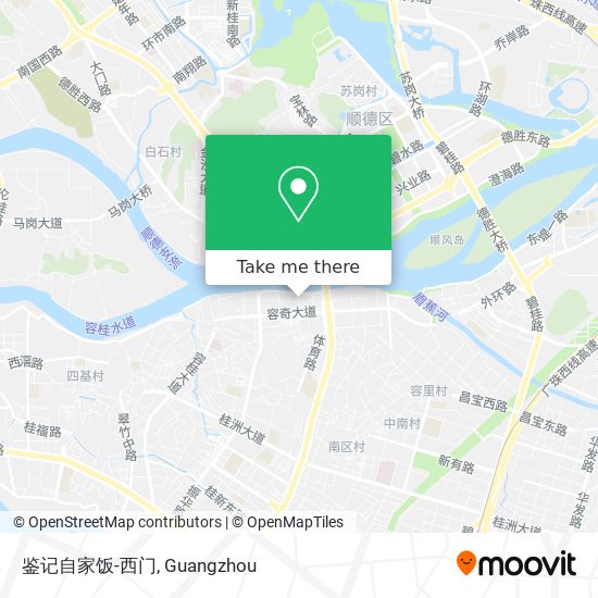 鉴记自家饭-西门 map
