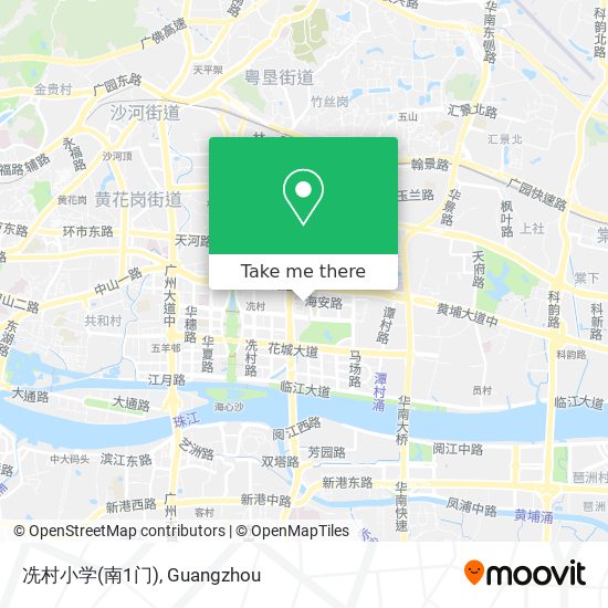 冼村小学(南1门) map