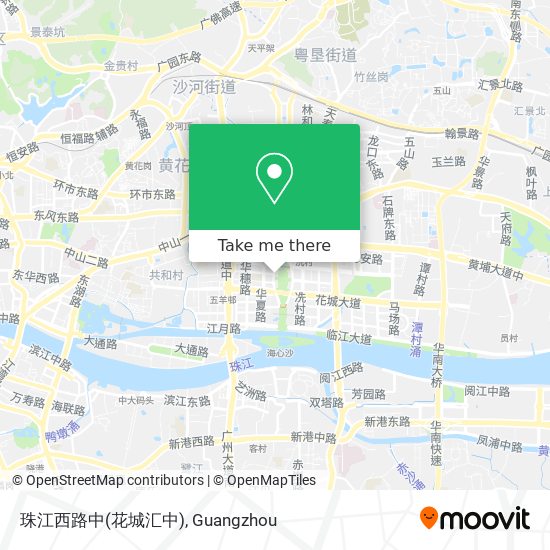 珠江西路中(花城汇中) map